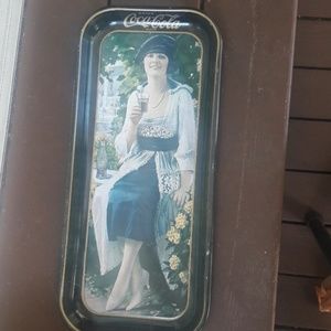Coca Cola vintage tin serving tray collectible